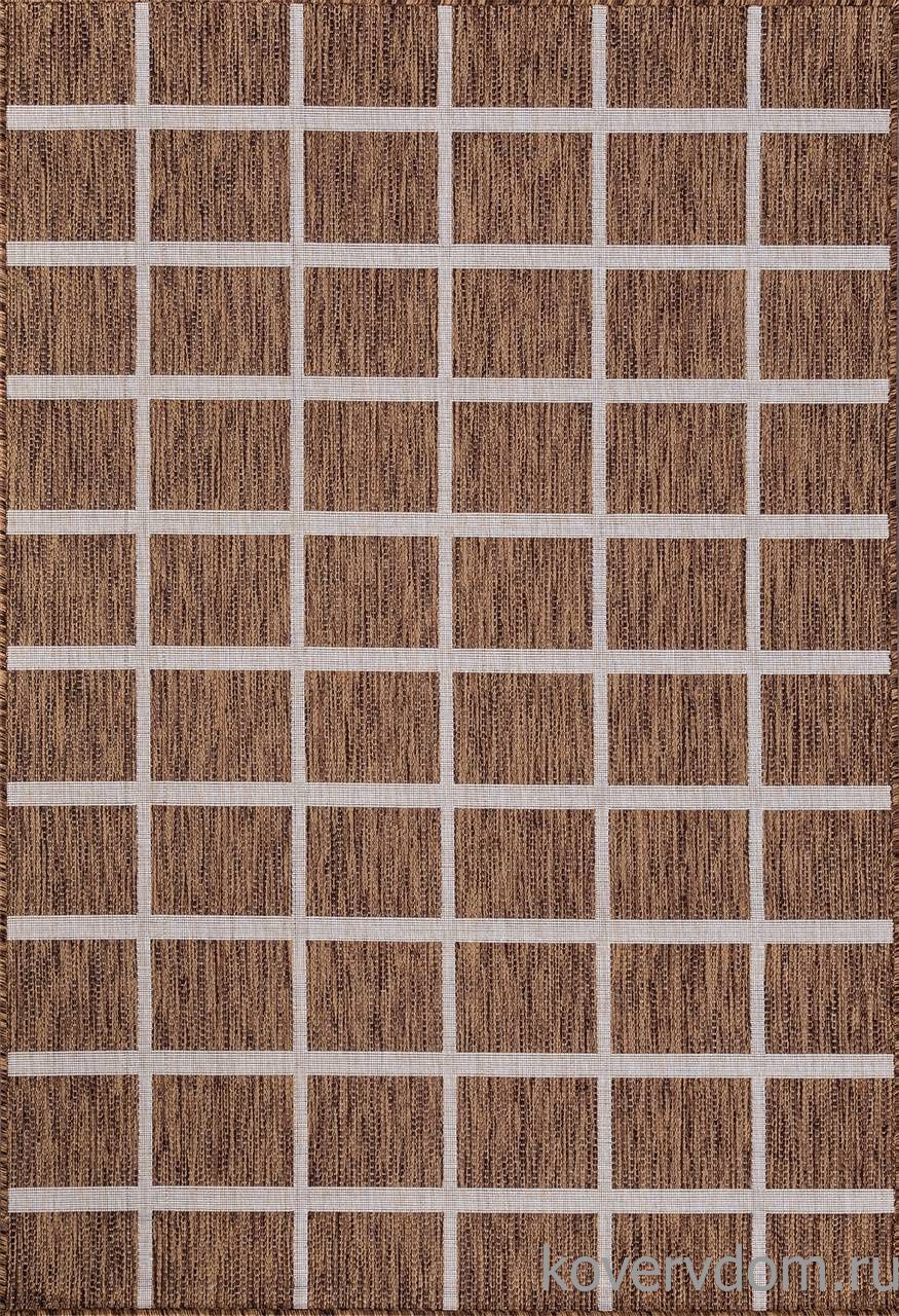Ковер циновка VEGAS S004 BROWN-CREAM Ковер циновка VEGAS S004 BROWN-CREAM