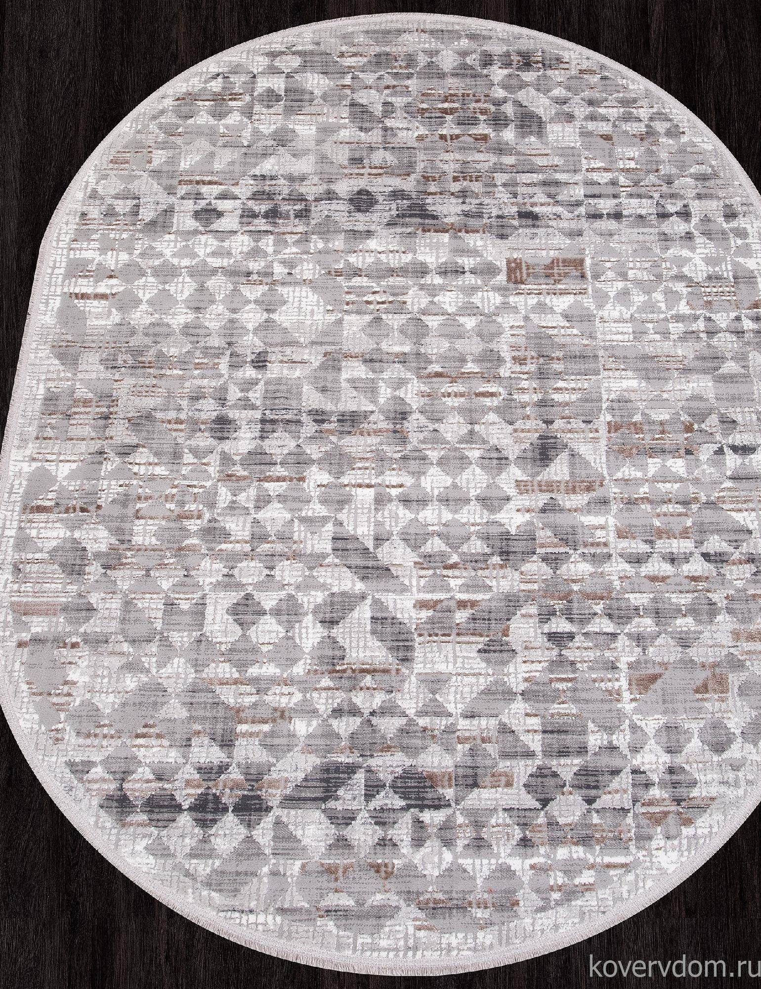 Ковер MODA 1450 ACIK GRI Овал Ковер MODA 1450 ACIK GRI Овал