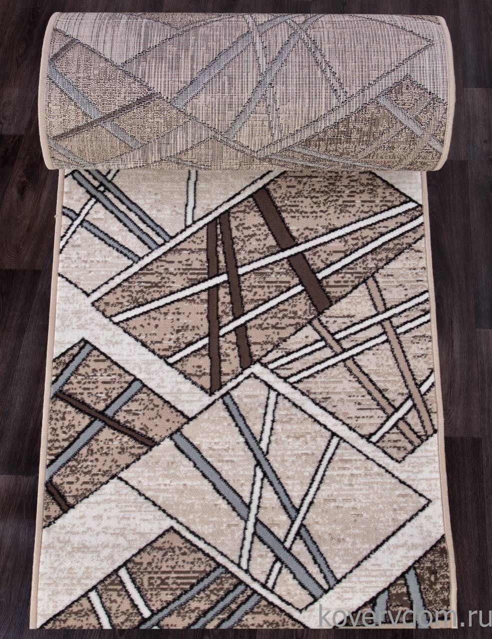 Ковровая Дорожка SIERRA D487 BEIGE-BROWN