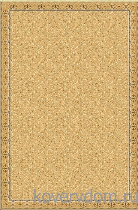 Ковер в кабинет или бильярдную 1-01 бежевый 
