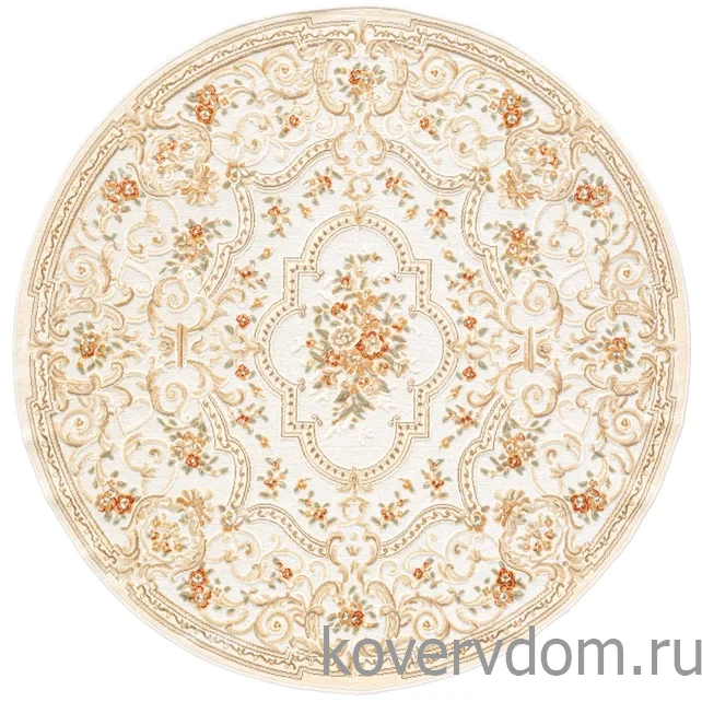 Рельефный ковер из вискозы GENOVA 38093 6262 60 КРУГ