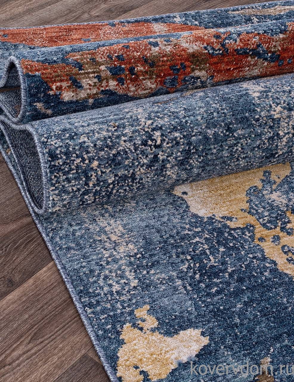 Ковер ZEUS B3518A BLUE / D.BLUE