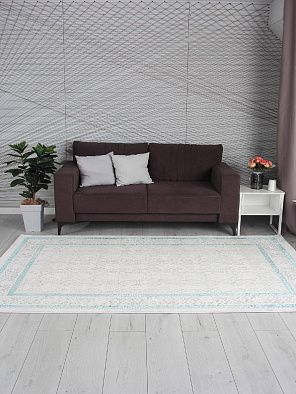 Ковер AMELI 9255A S.L.GREY / P.TURQUOISE