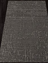 Современный ковер серый-циновка KAIR-A S136 BLACK-GRAY