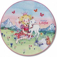 Круглый ковер детский зеленый Prinzessin Lillifee 102