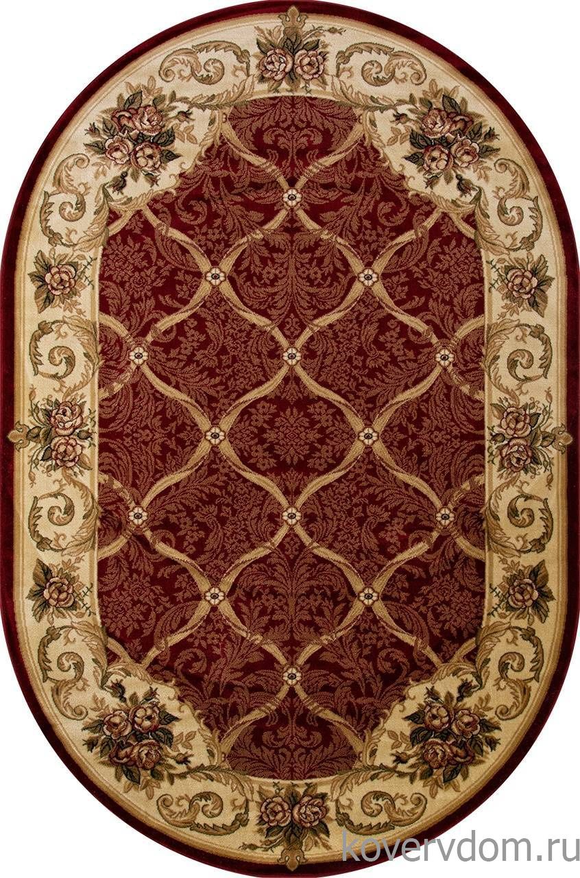 Ковер OLYMPOS D468 RED Овал
