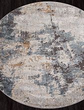Однотонный ковер SERENITY D742 BEIGE-BLUE Круг