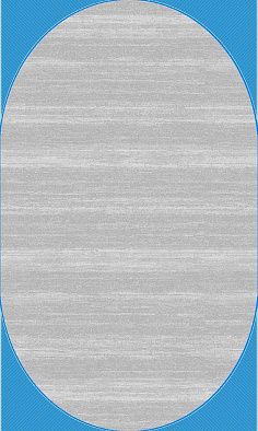 Ковер NENSI GL092G GREY / GREY Овал