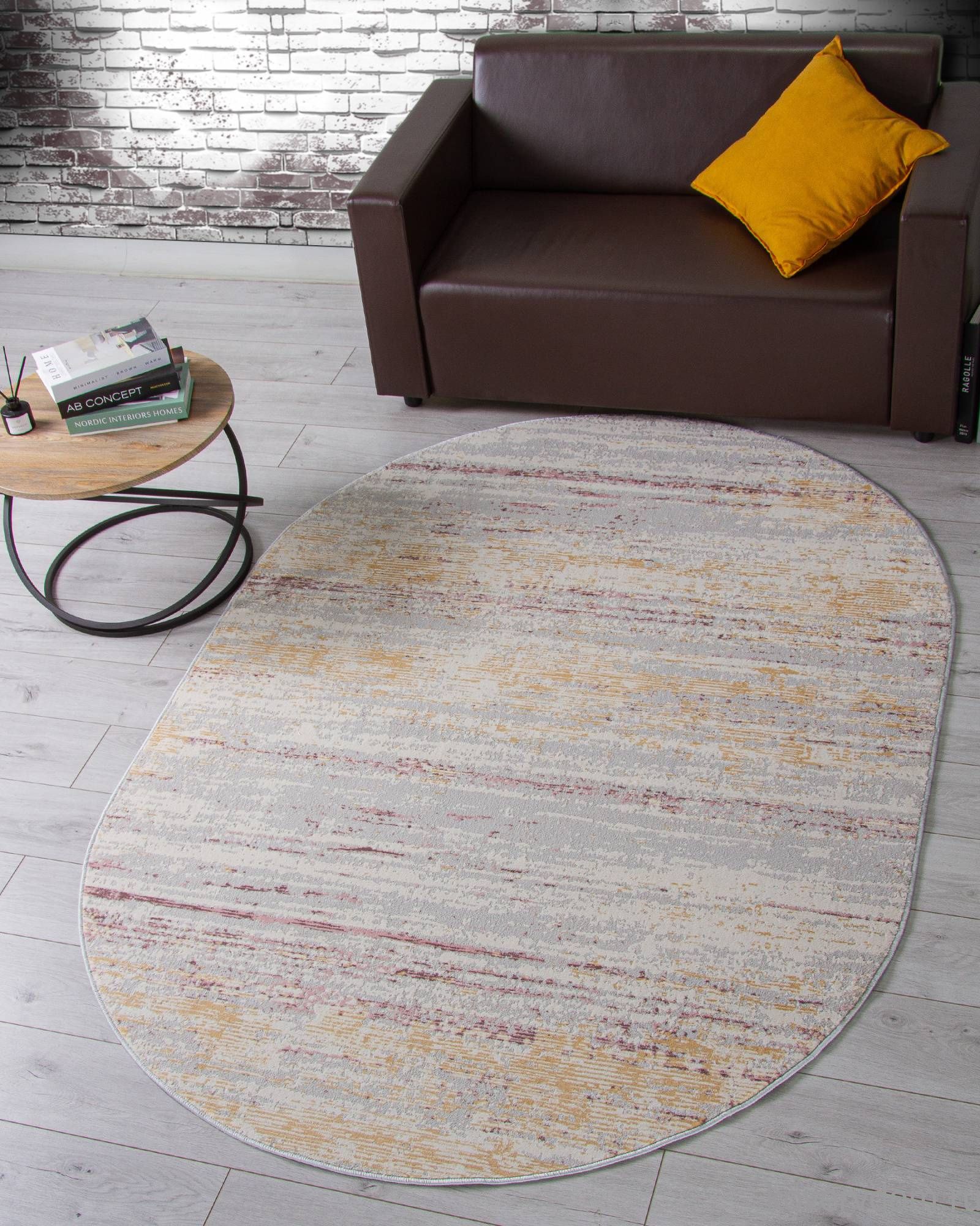 Ковер ZUMMA F026 PINK Овал