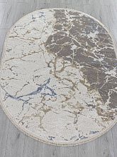 Овальный ковер в гостиную MOSSO 27231A GRY / NAVY Овал