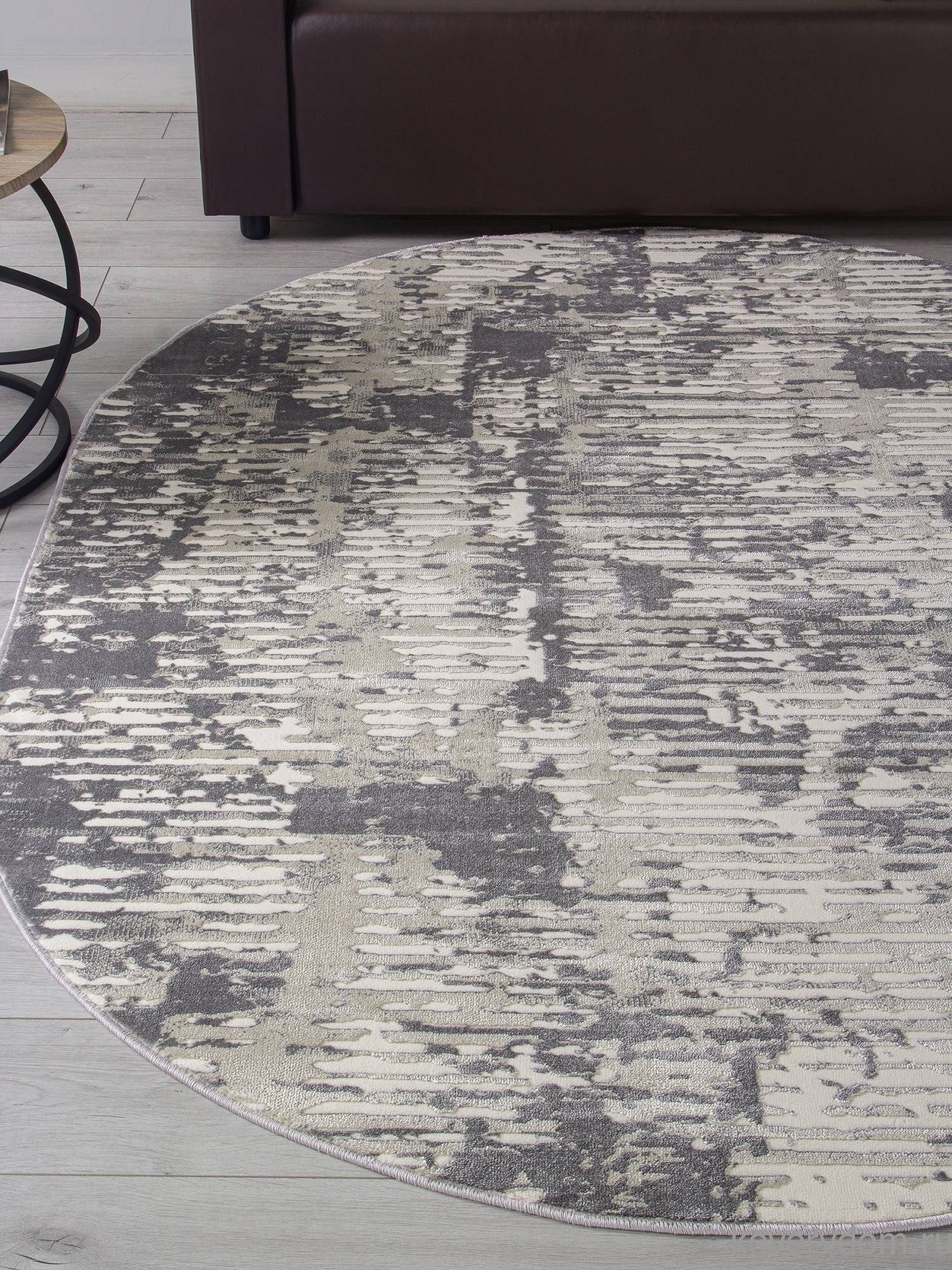 Ковер ATLANTIS D999 CREAM-GRAY Овал